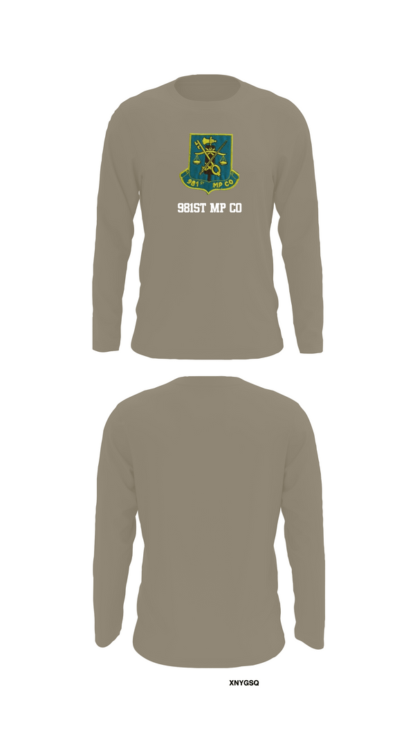 Long Sleeve Performance Shirt, 981st MP CO, , Teamtime, Team time, sublimation, custom sports apparel, team uniforms, spirit wear, spiritwear, sports uniforms, custom shirts, team store, custom team store, fundraiser sports, apparel fundraiser