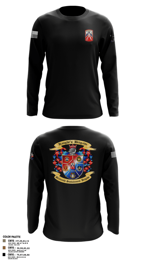 Long Sleeve Performance Shirt, 16th Sustainment Brigade, Army, Teamtime, Team time, sublimation, custom sports apparel, team uniforms, spirit wear, spiritwear, sports uniforms, custom shirts, team store, custom team store, fundraiser sports, apparel fundraiser