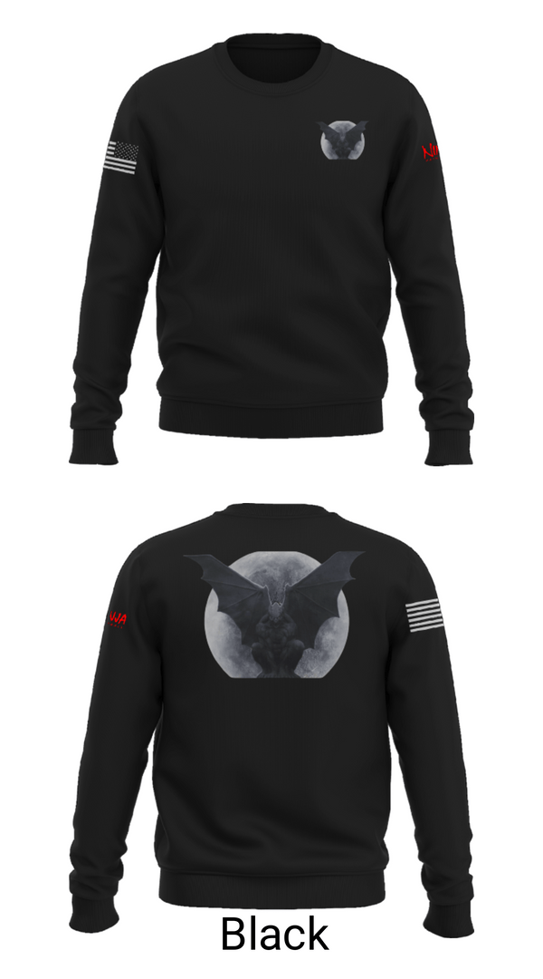 Crew Neck Sweatshirt, Nocturnalz, Spirit Store, Teamtime, Team time, sublimation, custom sports apparel, team uniforms, spirit wear, spiritwear, sports uniforms, custom shirts, team store, custom team store, fundraiser sports, apparel fundraiser
