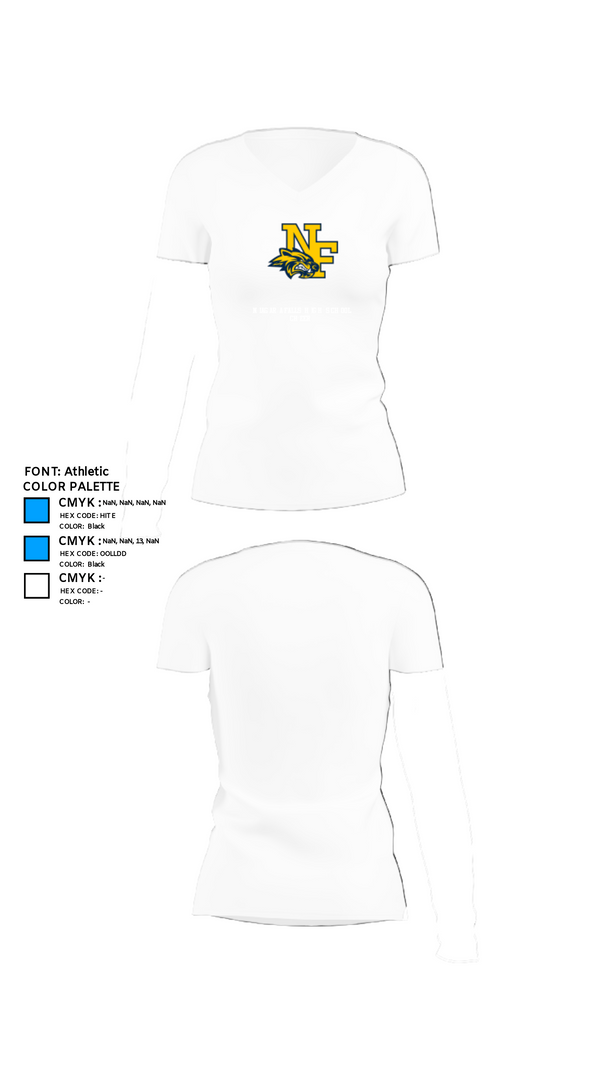 Womens Short Sleeve Vneck Shirt, Niagara Falls High School Cheer, Cheer, Teamtime, Team time, sublimation, custom sports apparel, team uniforms, spirit wear, spiritwear, sports uniforms, custom shirts, team store, custom team store, fundraiser sports, apparel fundraiser