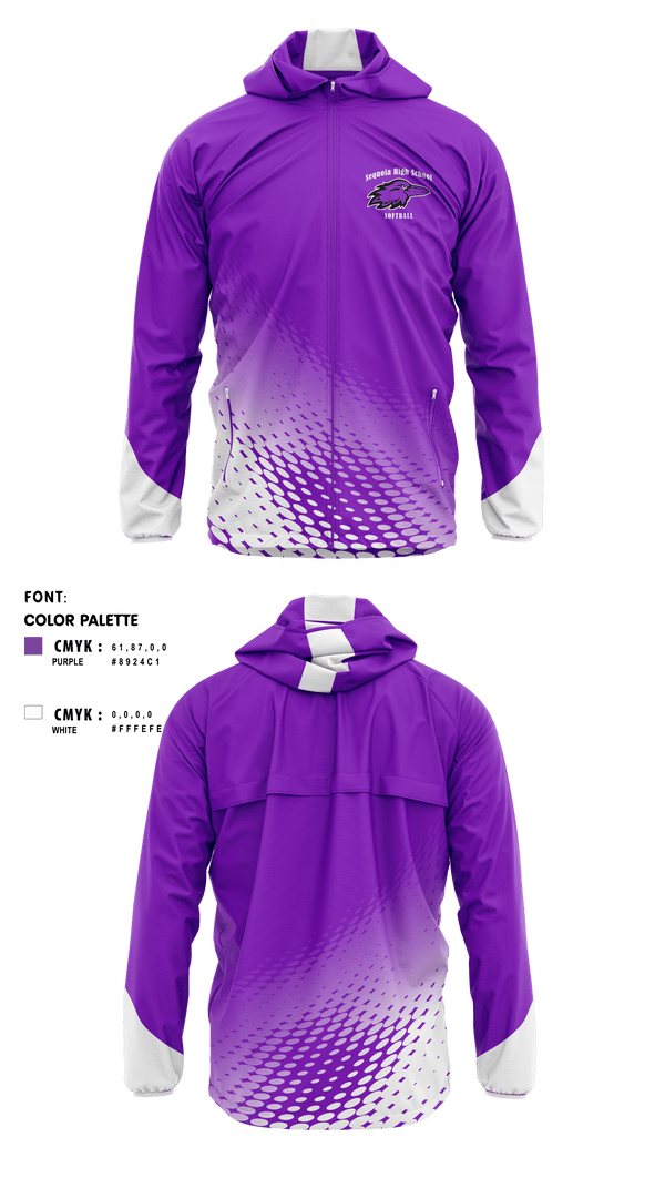 Windbreaker, Sequoia High School Softball, Softball, Teamtime, Team time, sublimation, custom sports apparel, team uniforms, spirit wear, spiritwear, sports uniforms, custom shirts, team store, custom team store, fundraiser sports, apparel fundraiser