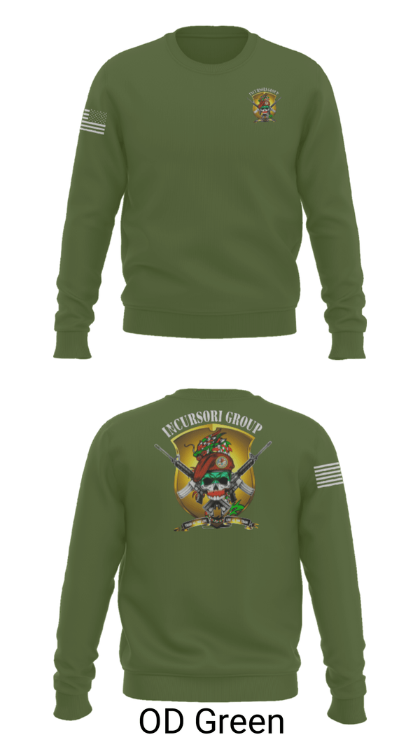 Crew Neck Sweatshirt, Incursori, , Teamtime, Team time, sublimation, custom sports apparel, team uniforms, spirit wear, spiritwear, sports uniforms, custom shirts, team store, custom team store, fundraiser sports, apparel fundraiser