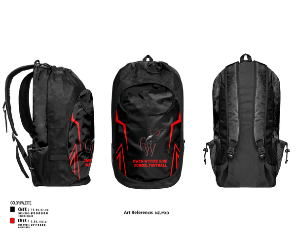 Gear Bag, Owen-Withee High School Football, Football, Teamtime, Team time, sublimation, custom sports apparel, team uniforms, spirit wear, spiritwear, sports uniforms, custom shirts, team store, custom team store, fundraiser sports, apparel fundraiser