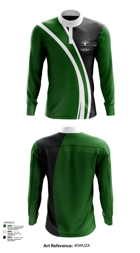 Quarter Zip Jacket, Green Grace Lawn Care and Landscaping, , Teamtime, Team time, sublimation, custom sports apparel, team uniforms, spirit wear, spiritwear, sports uniforms, custom shirts, team store, custom team store, fundraiser sports, apparel fundraiser