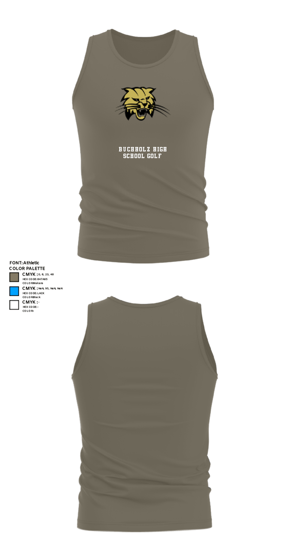 Tank Top, Buchholz High School Golf, Golf, Teamtime, Team time, sublimation, custom sports apparel, team uniforms, spirit wear, spiritwear, sports uniforms, custom shirts, team store, custom team store, fundraiser sports, apparel fundraiser