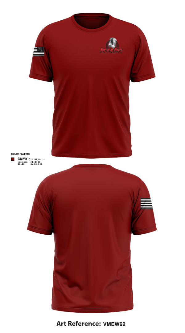 Short Sleeve Performance Shirt, Voice of The People USA Radio Network, , Teamtime, Team time, sublimation, custom sports apparel, team uniforms, spirit wear, spiritwear, sports uniforms, custom shirts, team store, custom team store, fundraiser sports, apparel fundraiser