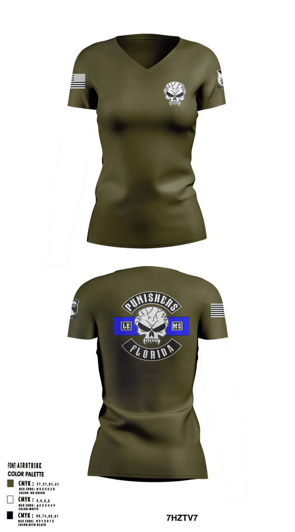 Womens Short Sleeve Vneck Shirt, Punishers LEMC, , Teamtime, Team time, sublimation, custom sports apparel, team uniforms, spirit wear, spiritwear, sports uniforms, custom shirts, team store, custom team store, fundraiser sports, apparel fundraiser