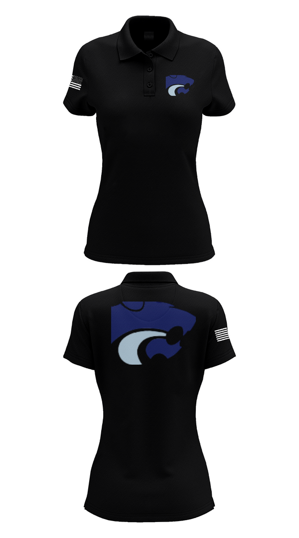 Womens Short Sleeve Performance Polo, DEPEW WILDCATS, Bowling, Teamtime, Team time, sublimation, custom sports apparel, team uniforms, spirit wear, spiritwear, sports uniforms, custom shirts, team store, custom team store, fundraiser sports, apparel fundraiser