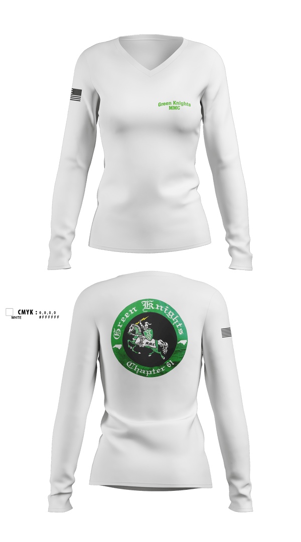 Womens Long Sleeve Vneck Shirt, , Army, Teamtime, Team time, sublimation, custom sports apparel, team uniforms, spirit wear, spiritwear, sports uniforms, custom shirts, team store, custom team store, fundraiser sports, apparel fundraiser
