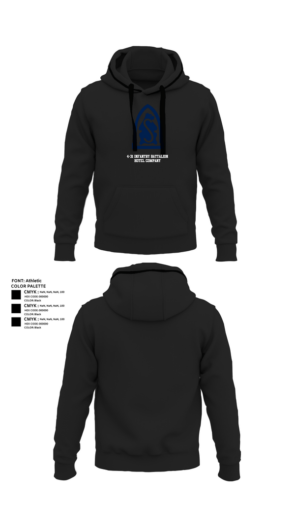 Hoodie, 4-31 infantry battalion hotel company, Army, Teamtime, Team time, sublimation, custom sports apparel, team uniforms, spirit wear, spiritwear, sports uniforms, custom shirts, team store, custom team store, fundraiser sports, apparel fundraiser