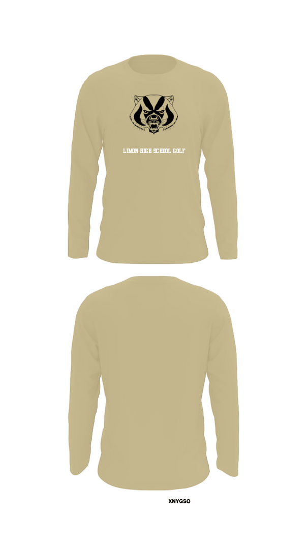 Long Sleeve Performance Shirt, Limon High School Golf, Golf, Teamtime, Team time, sublimation, custom sports apparel, team uniforms, spirit wear, spiritwear, sports uniforms, custom shirts, team store, custom team store, fundraiser sports, apparel fundraiser