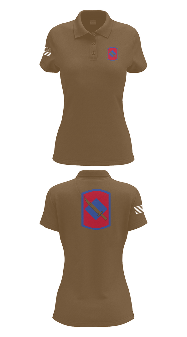 Womens Short Sleeve Performance Polo, 39th Infantry Brigade, , Teamtime, Team time, sublimation, custom sports apparel, team uniforms, spirit wear, spiritwear, sports uniforms, custom shirts, team store, custom team store, fundraiser sports, apparel fundraiser