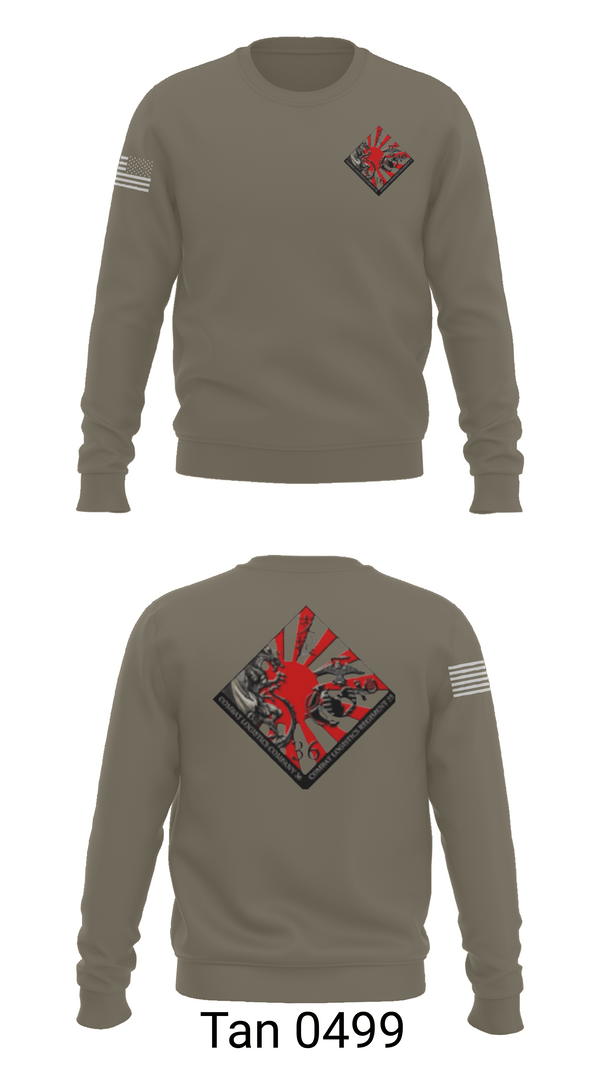 Crew Neck Sweatshirt, CLC 36 SUPPLY, Marines, Teamtime, Team time, sublimation, custom sports apparel, team uniforms, spirit wear, spiritwear, sports uniforms, custom shirts, team store, custom team store, fundraiser sports, apparel fundraiser
