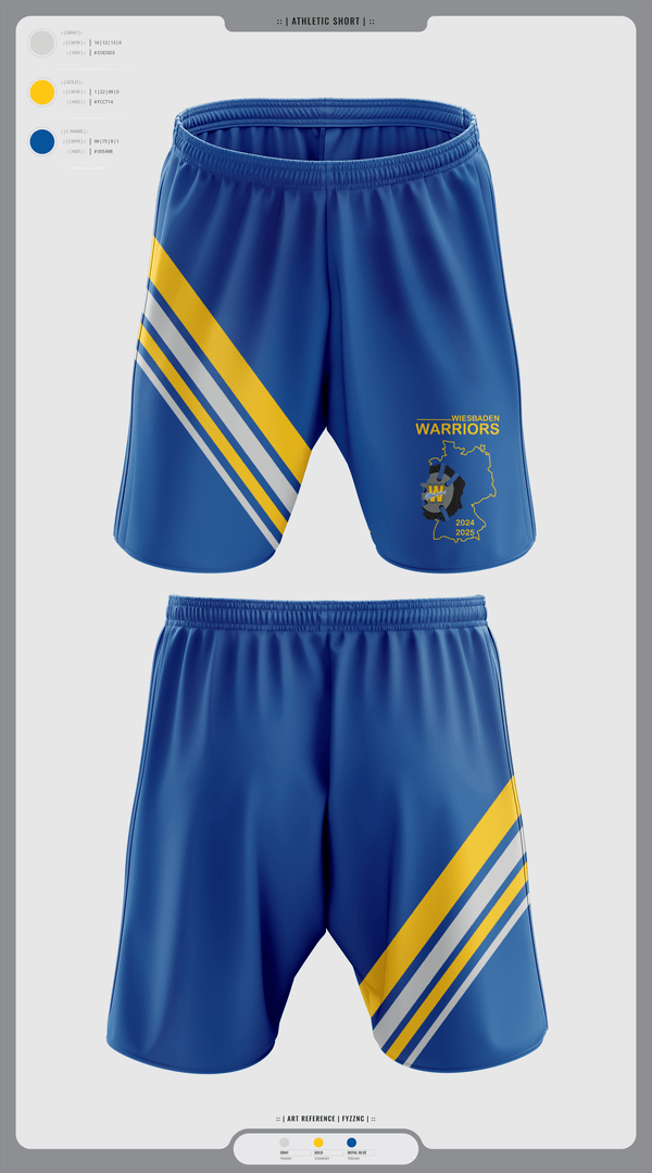 Athletic Shorts With Pockets, Wiesbaden warriors, Wrestling, Teamtime, Team time, sublimation, custom sports apparel, team uniforms, spirit wear, spiritwear, sports uniforms, custom shirts, team store, custom team store, fundraiser sports, apparel fundraiser