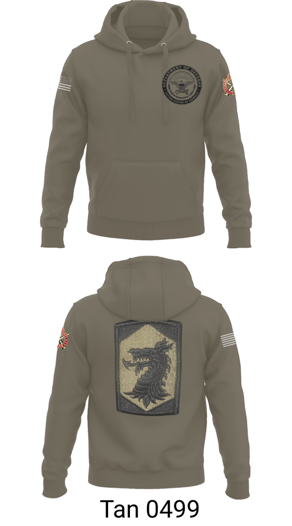 Hoodie, 445 Chemical Company, National Guard, Teamtime, Team time, sublimation, custom sports apparel, team uniforms, spirit wear, spiritwear, sports uniforms, custom shirts, team store, custom team store, fundraiser sports, apparel fundraiser