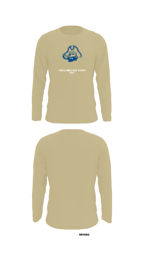 Long Sleeve Performance Shirt, San Leandro High School Golf, Golf, Teamtime, Team time, sublimation, custom sports apparel, team uniforms, spirit wear, spiritwear, sports uniforms, custom shirts, team store, custom team store, fundraiser sports, apparel fundraiser