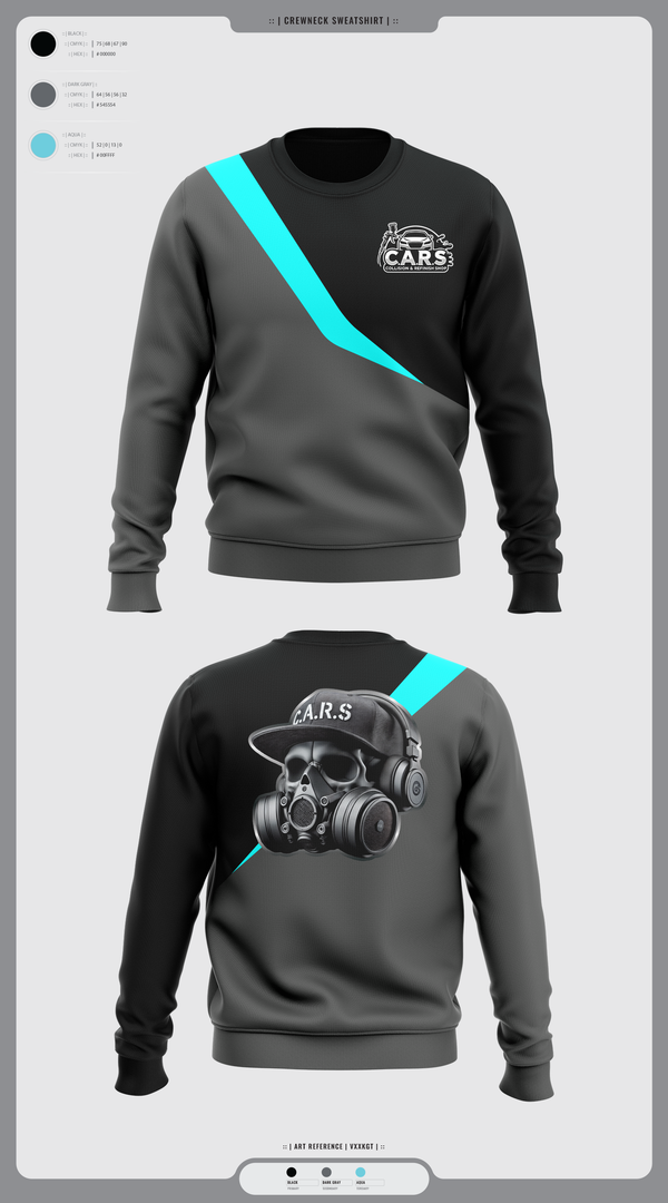 Crew Neck Sweatshirt, C.A.R.S, , Teamtime, Team time, sublimation, custom sports apparel, team uniforms, spirit wear, spiritwear, sports uniforms, custom shirts, team store, custom team store, fundraiser sports, apparel fundraiser