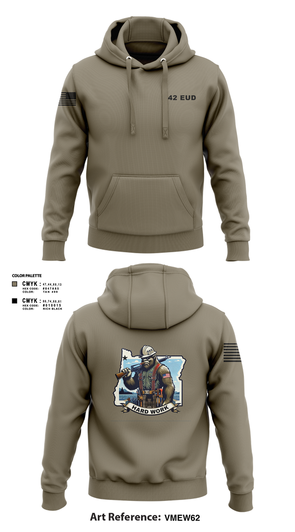 Hoodie, 442 EUD, National Guard, Teamtime, Team time, sublimation, custom sports apparel, team uniforms, spirit wear, spiritwear, sports uniforms, custom shirts, team store, custom team store, fundraiser sports, apparel fundraiser