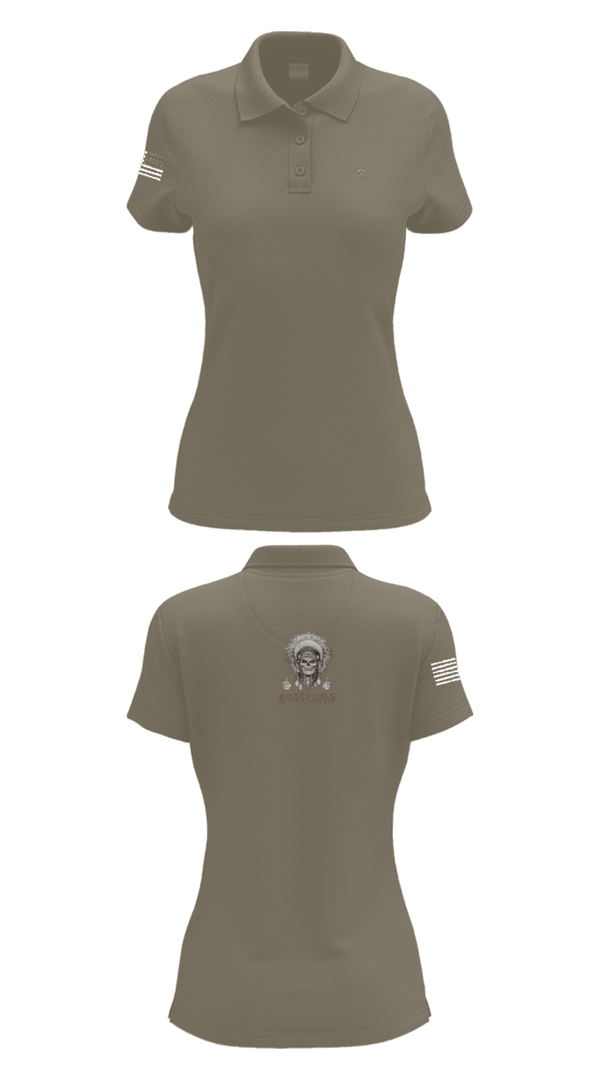 Womens Short Sleeve Performance Polo, 1/149th BCO INF REG 3rd PLT, Army, Teamtime, Team time, sublimation, custom sports apparel, team uniforms, spirit wear, spiritwear, sports uniforms, custom shirts, team store, custom team store, fundraiser sports, apparel fundraiser