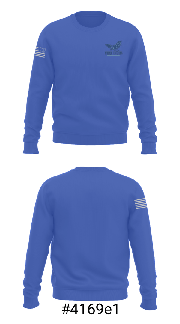Crew Neck Sweatshirt, Wilmer-Hutchins High School Tennis, Tennis, Teamtime, Team time, sublimation, custom sports apparel, team uniforms, spirit wear, spiritwear, sports uniforms, custom shirts, team store, custom team store, fundraiser sports, apparel fundraiser