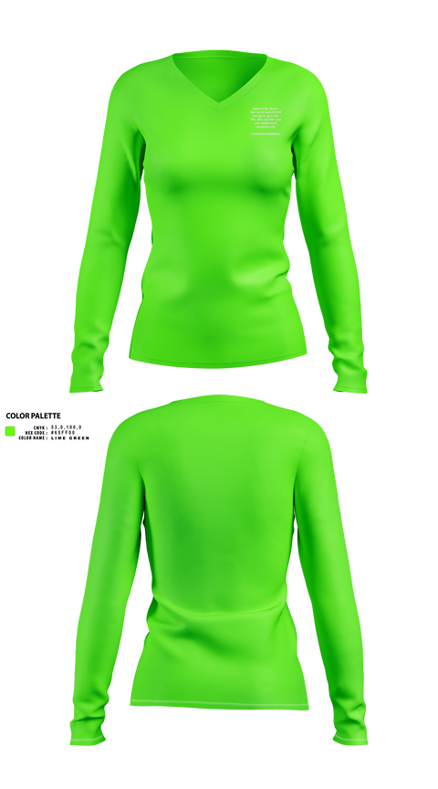 Womens Long Sleeve Vneck Shirt, Ultra, Spirit Store, Teamtime, Team time, sublimation, custom sports apparel, team uniforms, spirit wear, spiritwear, sports uniforms, custom shirts, team store, custom team store, fundraiser sports, apparel fundraiser