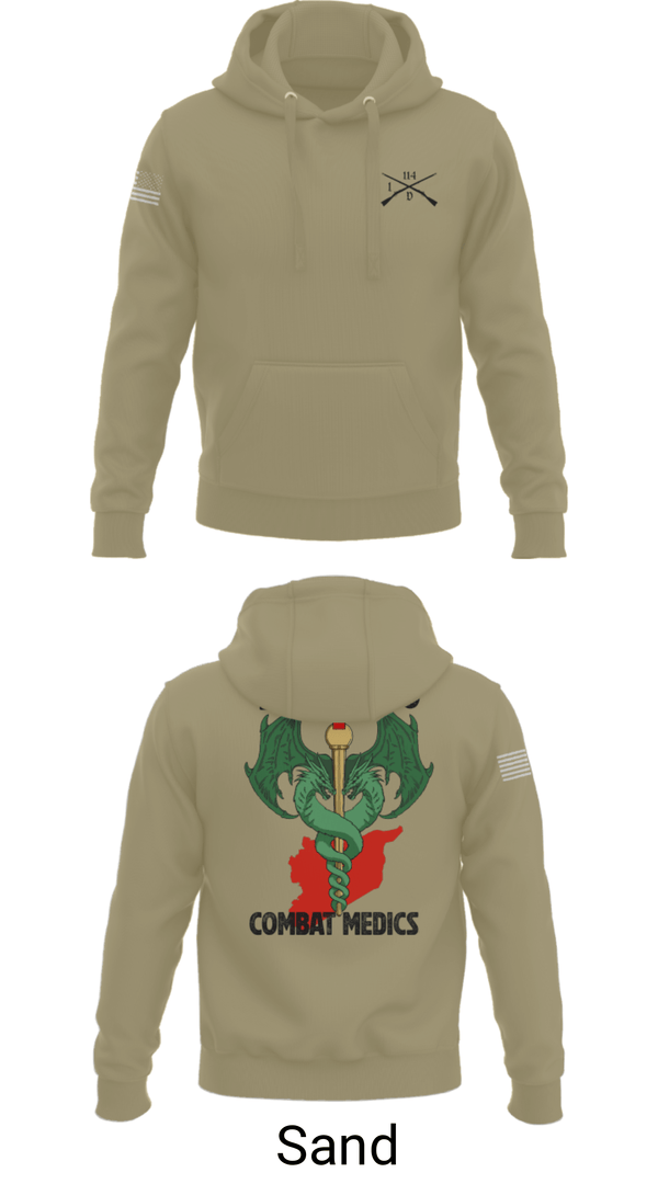 Hoodie, D-co 1-114th, Army, Teamtime, Team time, sublimation, custom sports apparel, team uniforms, spirit wear, spiritwear, sports uniforms, custom shirts, team store, custom team store, fundraiser sports, apparel fundraiser