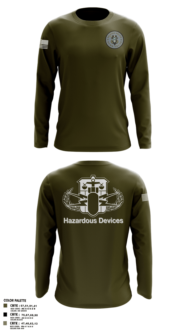 Long Sleeve Performance Shirt, Raleigh Police Bomb Squad, Police, Teamtime, Team time, sublimation, custom sports apparel, team uniforms, spirit wear, spiritwear, sports uniforms, custom shirts, team store, custom team store, fundraiser sports, apparel fundraiser