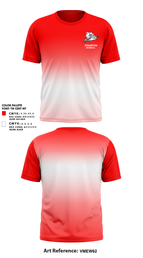 Short Sleeve Performance Shirt, Staunton High School Baseball, Baseball, Teamtime, Team time, sublimation, custom sports apparel, team uniforms, spirit wear, spiritwear, sports uniforms, custom shirts, team store, custom team store, fundraiser sports, apparel fundraiser