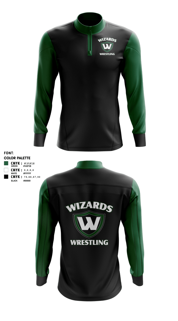 Quarter Zip Jacket, Illinois Kids Wrestling Federation, Wrestling, Teamtime, Team time, sublimation, custom sports apparel, team uniforms, spirit wear, spiritwear, sports uniforms, custom shirts, team store, custom team store, fundraiser sports, apparel fundraiser