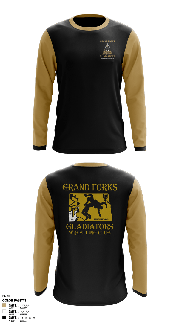 Long Sleeve Performance Shirt, Gladiators Wrestling Club, Wrestling, Teamtime, Team time, sublimation, custom sports apparel, team uniforms, spirit wear, spiritwear, sports uniforms, custom shirts, team store, custom team store, fundraiser sports, apparel fundraiser