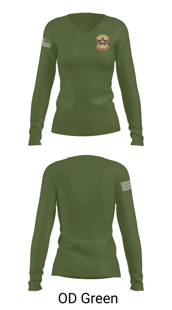 Womens Long Sleeve Vneck Shirt, 71st Maintenance Battalion, Army, Teamtime, Team time, sublimation, custom sports apparel, team uniforms, spirit wear, spiritwear, sports uniforms, custom shirts, team store, custom team store, fundraiser sports, apparel fundraiser