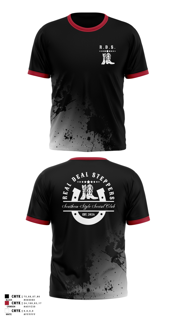 Short Sleeve Performance Shirt, Real Deal Steppers, Spirit Store, Teamtime, Team time, sublimation, custom sports apparel, team uniforms, spirit wear, spiritwear, sports uniforms, custom shirts, team store, custom team store, fundraiser sports, apparel fundraiser
