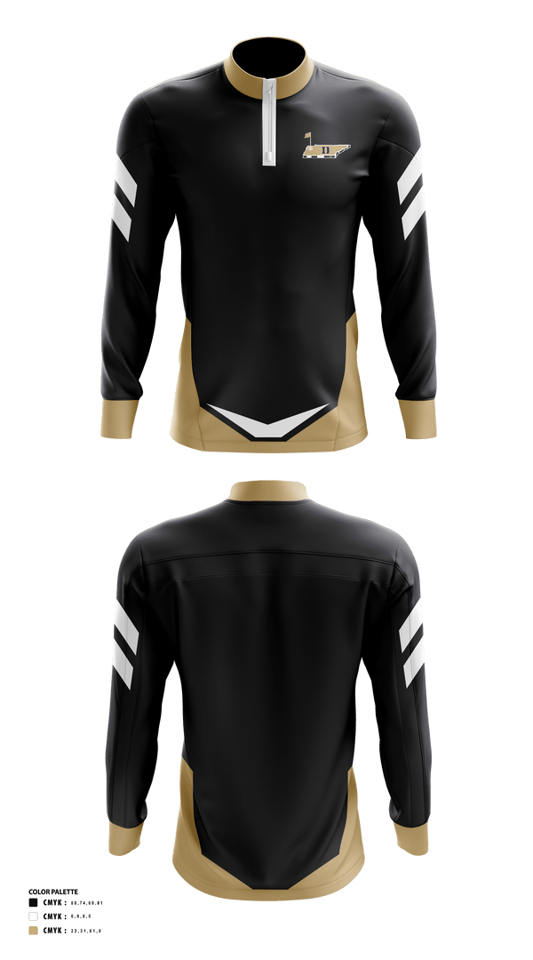 Quarter Zip Jacket, Dyersburg High School TROJANS, Golf, Teamtime, Team time, sublimation, custom sports apparel, team uniforms, spirit wear, spiritwear, sports uniforms, custom shirts, team store, custom team store, fundraiser sports, apparel fundraiser