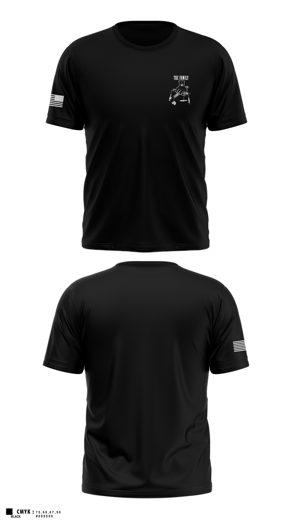 Old School Cotton Feel Shirt, 2nd PLT A CO-The Family, Army, Teamtime, Team time, sublimation, custom sports apparel, team uniforms, spirit wear, spiritwear, sports uniforms, custom shirts, team store, custom team store, fundraiser sports, apparel fundraiser