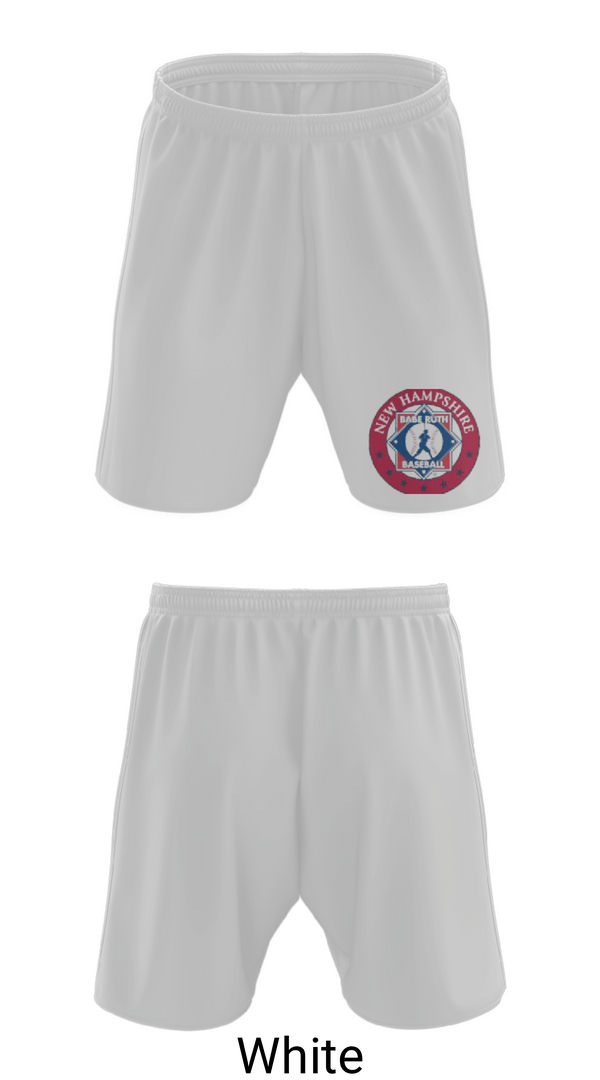 Athletic Shorts With Pockets, New Hampshire Babe Ruth Leagues, Baseball, Teamtime, Team time, sublimation, custom sports apparel, team uniforms, spirit wear, spiritwear, sports uniforms, custom shirts, team store, custom team store, fundraiser sports, apparel fundraiser