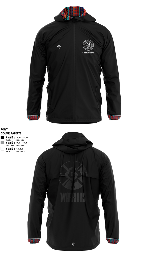 Windbreaker, Thunder Vista MSTeam Fishman, Spirit Store, Teamtime, Team time, sublimation, custom sports apparel, team uniforms, spirit wear, spiritwear, sports uniforms, custom shirts, team store, custom team store, fundraiser sports, apparel fundraiser