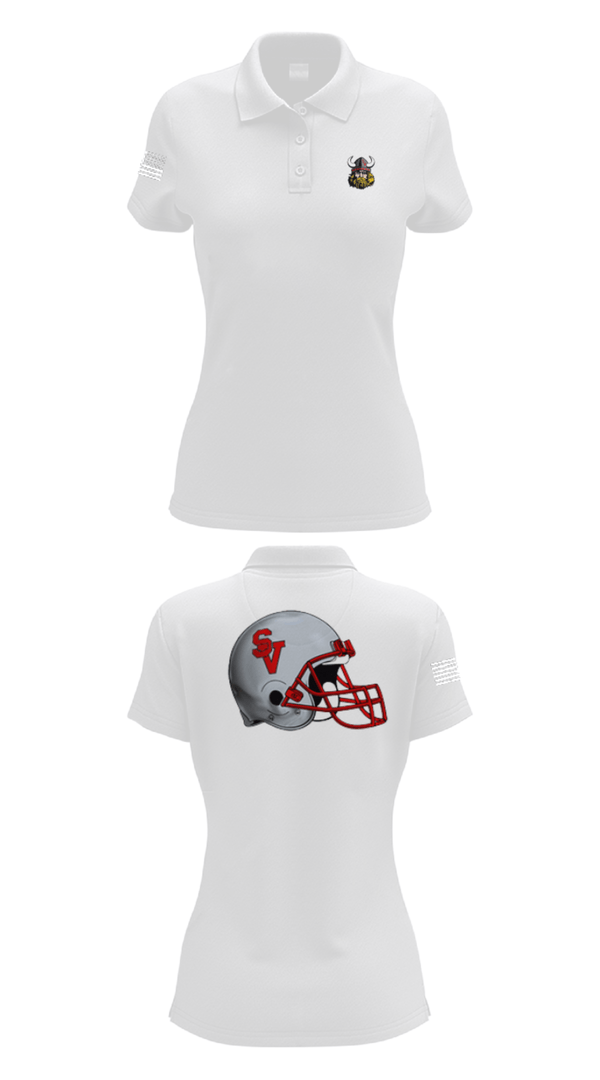 Women's Short Sleeve Performance Polo, Symmes Valley Vikings, Football, Teamtime, Team time, sublimation, custom sports apparel, team uniforms, spirit wear, spiritwear, sports uniforms, custom shirts, team store, custom team store, fundraiser sports, apparel fundraiser