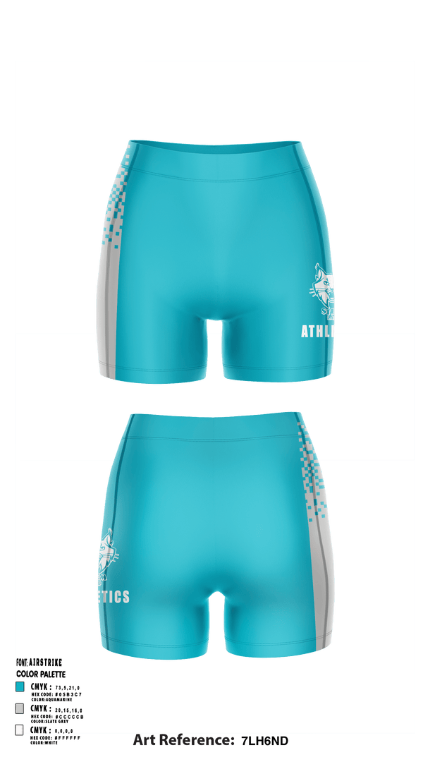 Womens Compression Shorts, Stem Lab K-8 School, Spirit Store, Teamtime, Team time, sublimation, custom sports apparel, team uniforms, spirit wear, spiritwear, sports uniforms, custom shirts, team store, custom team store, fundraiser sports, apparel fundraiser