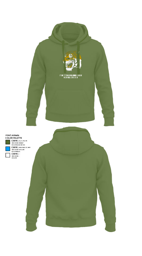 Hoodie, Fort Towson Junior High School Cheer, Cheer, Teamtime, Team time, sublimation, custom sports apparel, team uniforms, spirit wear, spiritwear, sports uniforms, custom shirts, team store, custom team store, fundraiser sports, apparel fundraiser