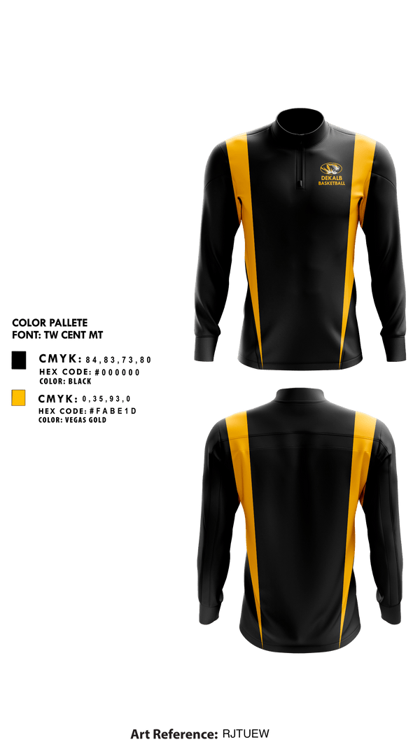 Quarter Zip Jacket, Dekalb High School Basketball, Women's Basketball, Teamtime, Team time, sublimation, custom sports apparel, team uniforms, spirit wear, spiritwear, sports uniforms, custom shirts, team store, custom team store, fundraiser sports, apparel fundraiser