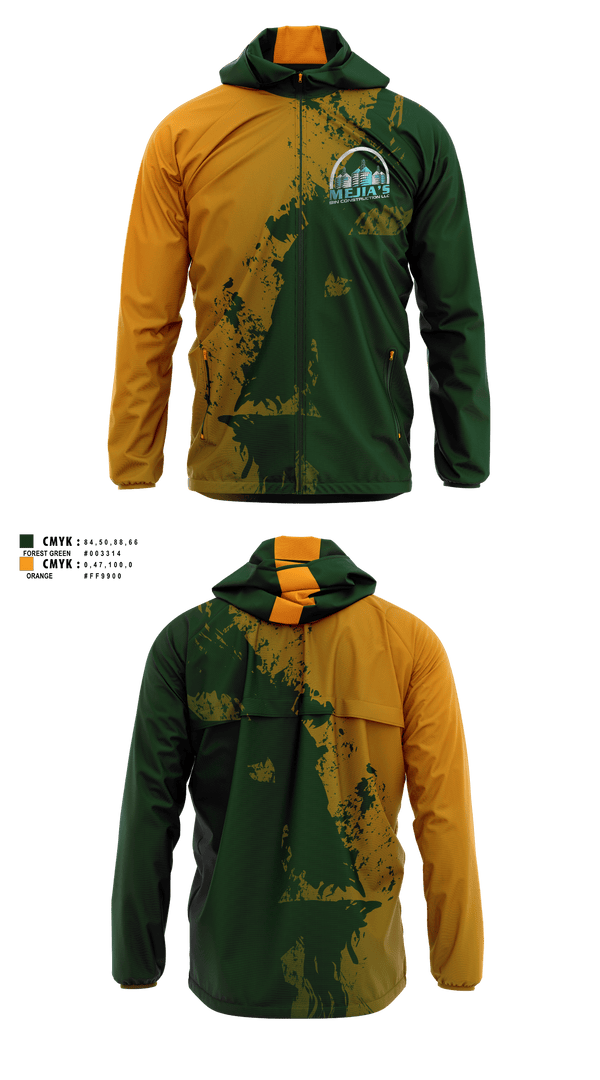 Windbreaker, Mejia’s Bin Construction LLC, , Teamtime, Team time, sublimation, custom sports apparel, team uniforms, spirit wear, spiritwear, sports uniforms, custom shirts, team store, custom team store, fundraiser sports, apparel fundraiser