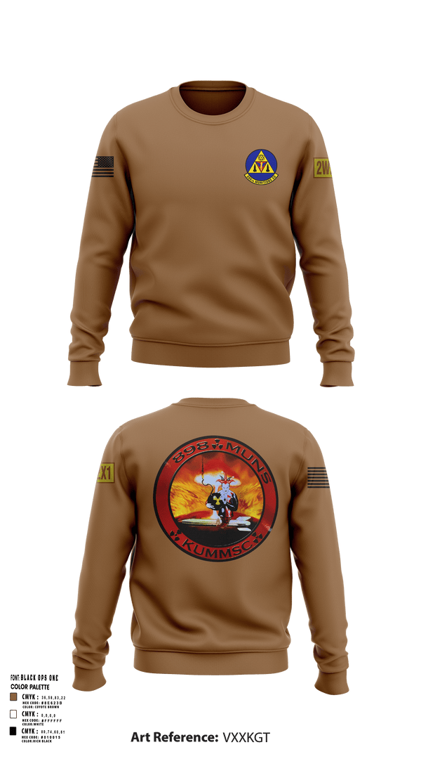 Crew Neck Sweatshirt, 898 Muns, Air Force, Teamtime, Team time, sublimation, custom sports apparel, team uniforms, spirit wear, spiritwear, sports uniforms, custom shirts, team store, custom team store, fundraiser sports, apparel fundraiser