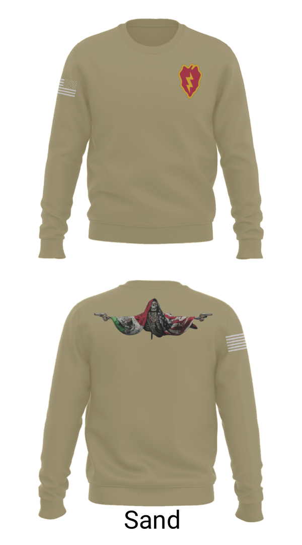 Crew Neck Sweatshirt, 25th ID, Army, Teamtime, Team time, sublimation, custom sports apparel, team uniforms, spirit wear, spiritwear, sports uniforms, custom shirts, team store, custom team store, fundraiser sports, apparel fundraiser