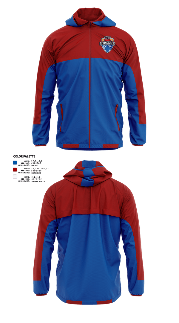 Windbreaker, FBU Tennessee, , Teamtime, Team time, sublimation, custom sports apparel, team uniforms, spirit wear, spiritwear, sports uniforms, custom shirts, team store, custom team store, fundraiser sports, apparel fundraiser
