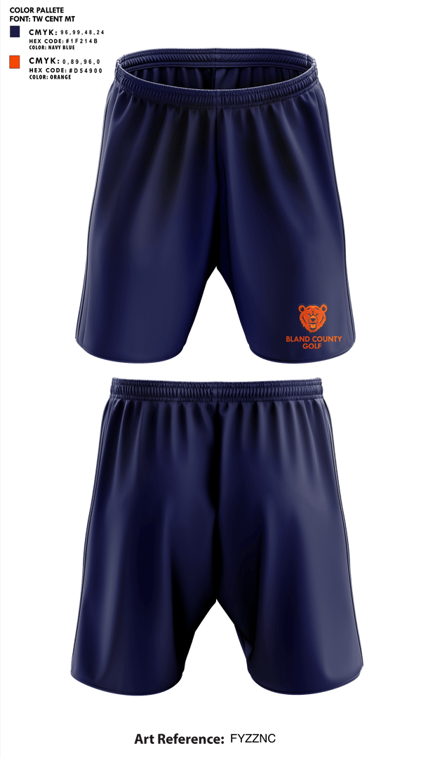 Athletic Shorts With Pockets, Bland County High School Golf, Golf, Teamtime, Team time, sublimation, custom sports apparel, team uniforms, spirit wear, spiritwear, sports uniforms, custom shirts, team store, custom team store, fundraiser sports, apparel fundraiser