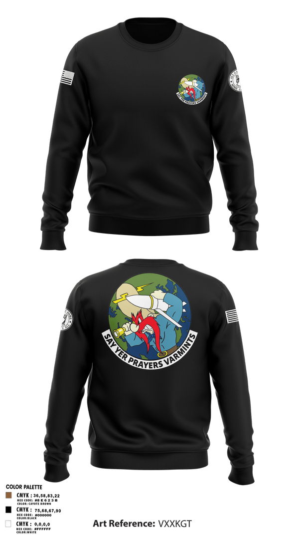 Crew Neck Sweatshirt, 20th Intelligence Squadron, Air Force, Teamtime, Team time, sublimation, custom sports apparel, team uniforms, spirit wear, spiritwear, sports uniforms, custom shirts, team store, custom team store, fundraiser sports, apparel fundraiser