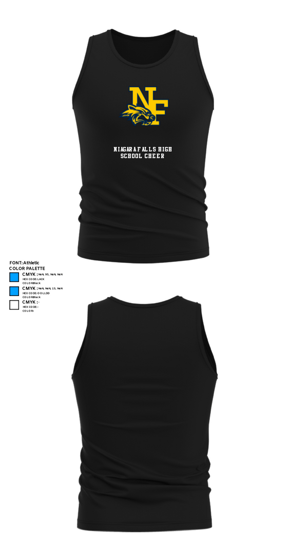 Tank Top, Niagara Falls High School Cheer, Cheer, Teamtime, Team time, sublimation, custom sports apparel, team uniforms, spirit wear, spiritwear, sports uniforms, custom shirts, team store, custom team store, fundraiser sports, apparel fundraiser