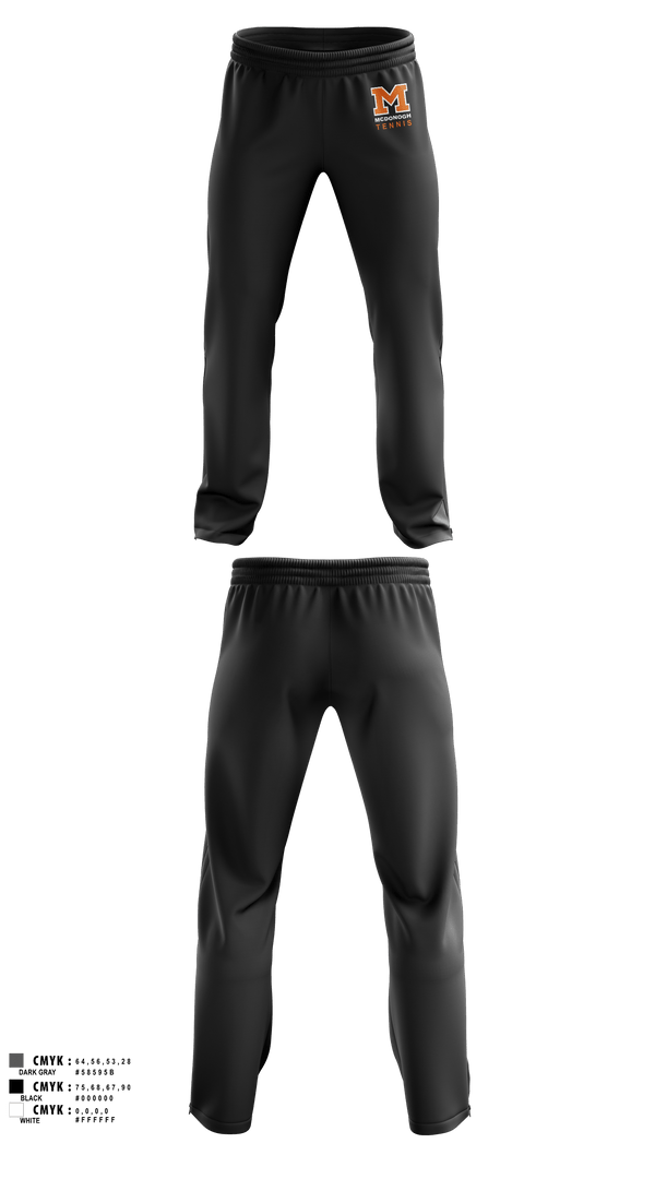 Sweatpants, Girls Tennis McDonogh School, Tennis, Teamtime, Team time, sublimation, custom sports apparel, team uniforms, spirit wear, spiritwear, sports uniforms, custom shirts, team store, custom team store, fundraiser sports, apparel fundraiser
