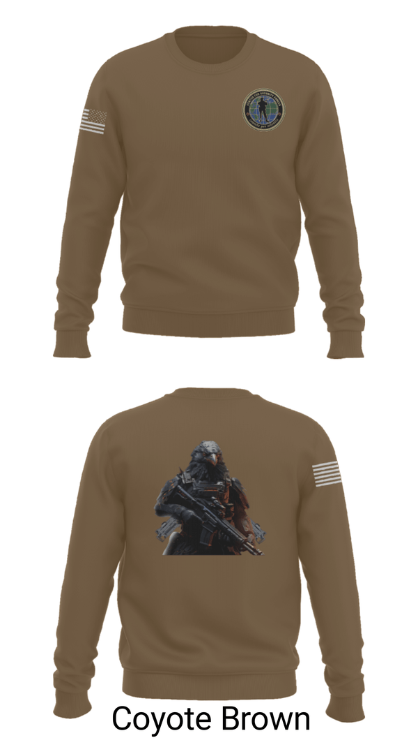 Crew Neck Sweatshirt, Center for Security Forces Detachment Chesapeake, Navy, Teamtime, Team time, sublimation, custom sports apparel, team uniforms, spirit wear, spiritwear, sports uniforms, custom shirts, team store, custom team store, fundraiser sports, apparel fundraiser