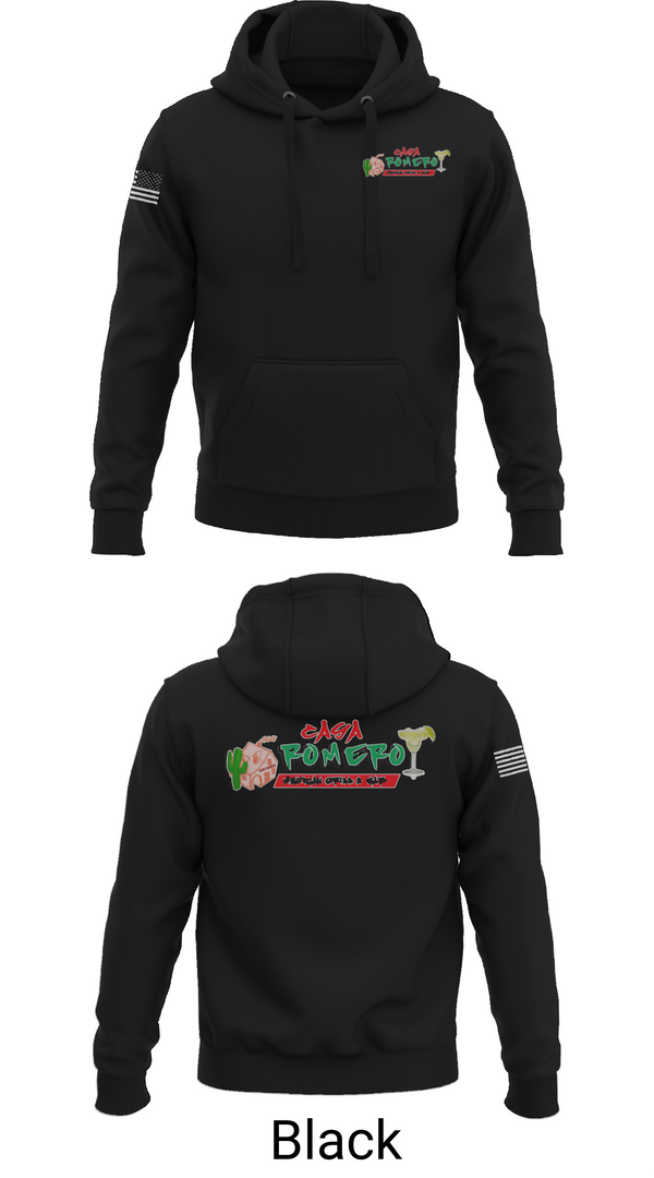 Hoodie, Casa Romero mexican grill, , Teamtime, Team time, sublimation, custom sports apparel, team uniforms, spirit wear, spiritwear, sports uniforms, custom shirts, team store, custom team store, fundraiser sports, apparel fundraiser